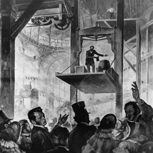 نخستین آسانسور با ترمز اتوماتیک